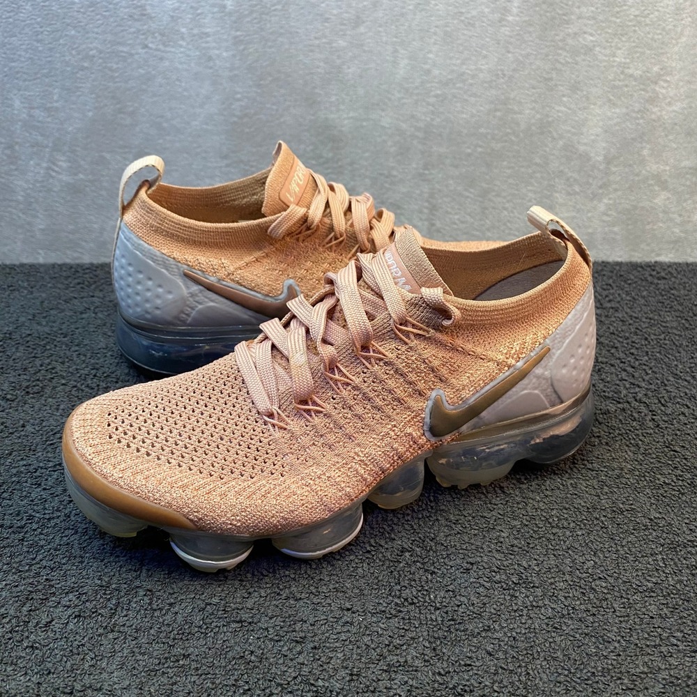 Nike Air VaporMax Flyknit 2 Rust Pink Storm Pink 942843-602 Womens Size 6